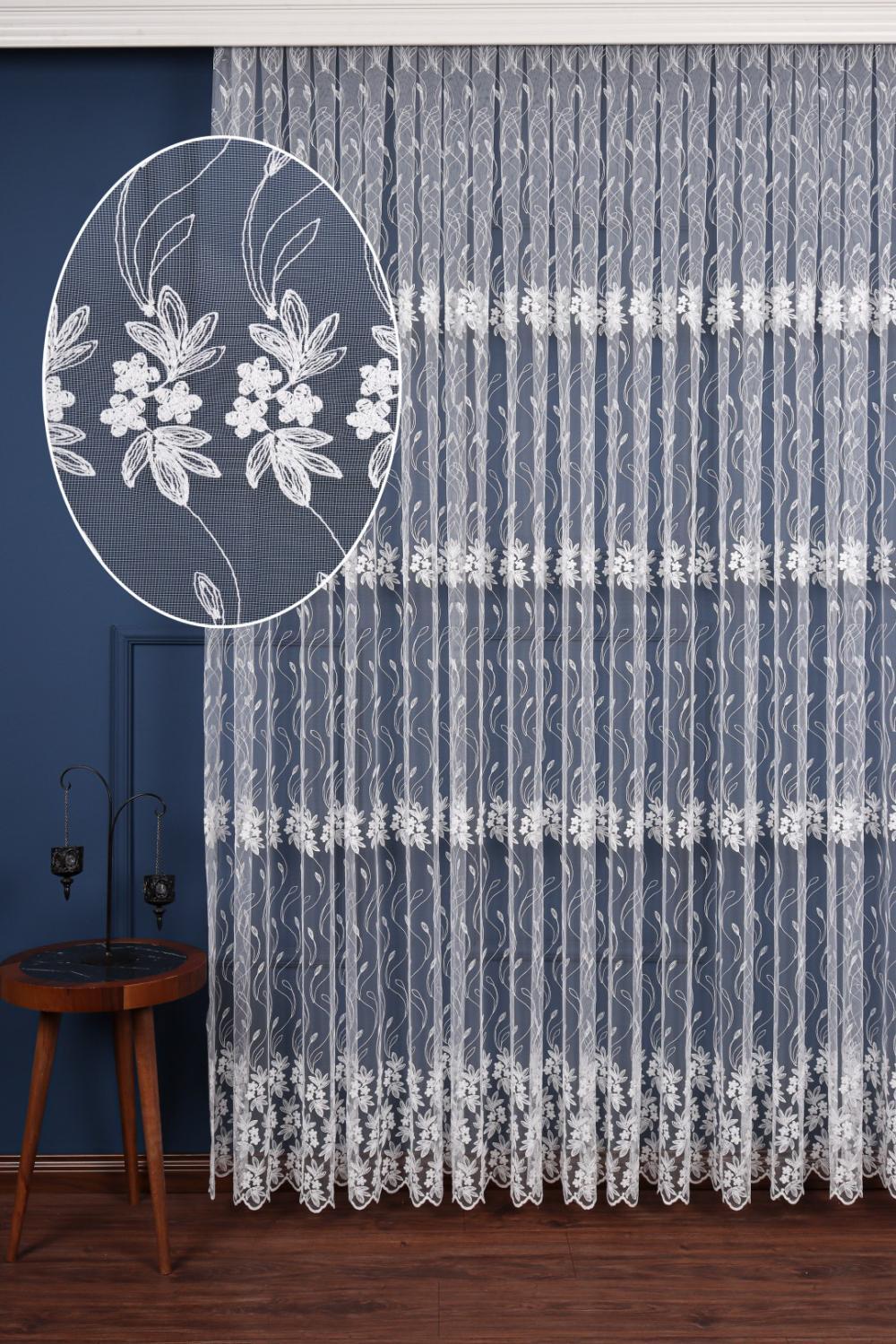 Bahar Dalı Brode Tül Perde