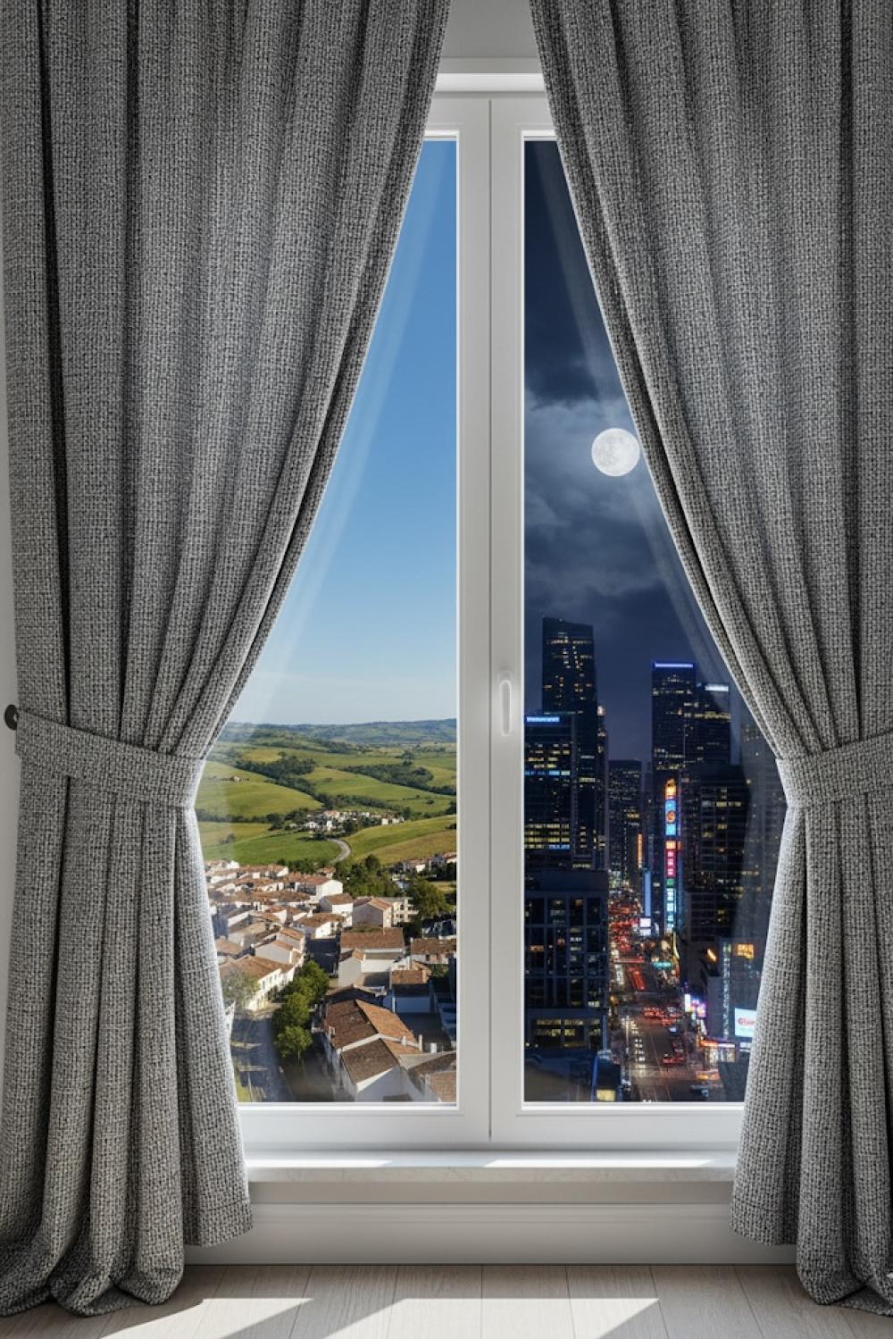 Açık Gri Keten Görünümlü Fon Perde