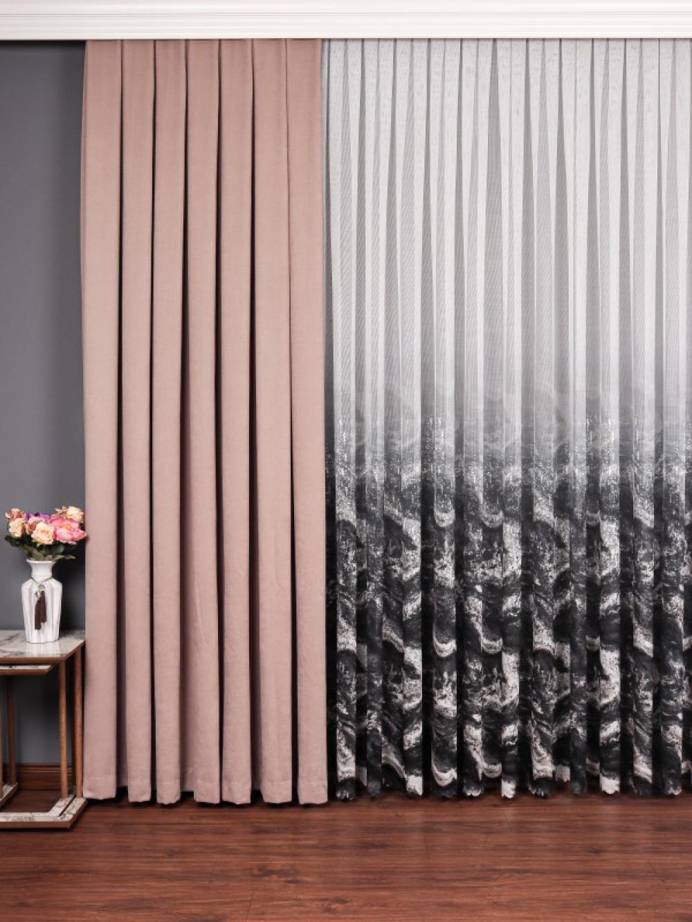 Antra Home: Pliton Örme Tül Perde Antrasit