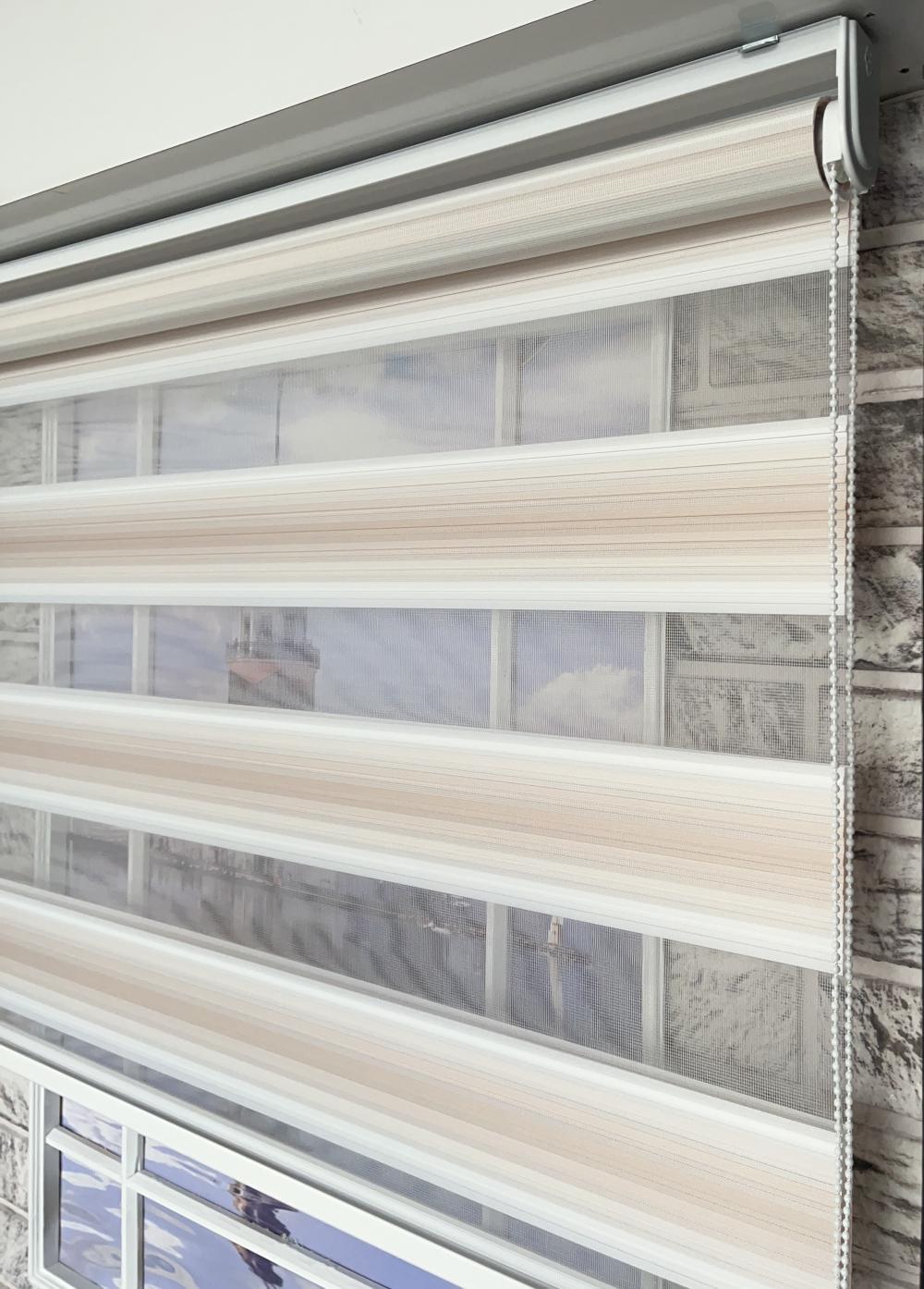 Zarif Dokunuş : Pudra Beyaz Pliseli Perde/Soft Pastel Tonlar/Işık Ayalı Fonksiyonel Perde