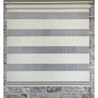 Desenli Krem Zebra Perde
