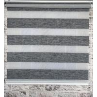 Desenli Siyah Zebra Perde