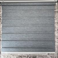 Koyu Gri Bambu Zebra Perde